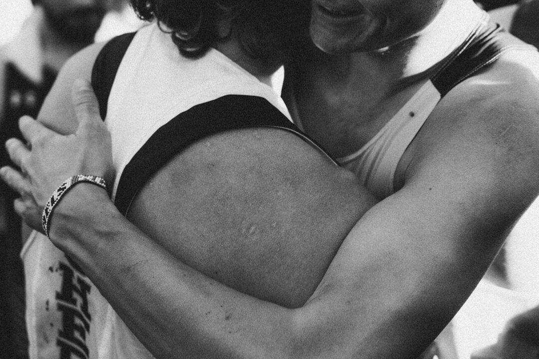 famous couple embracing after scandal