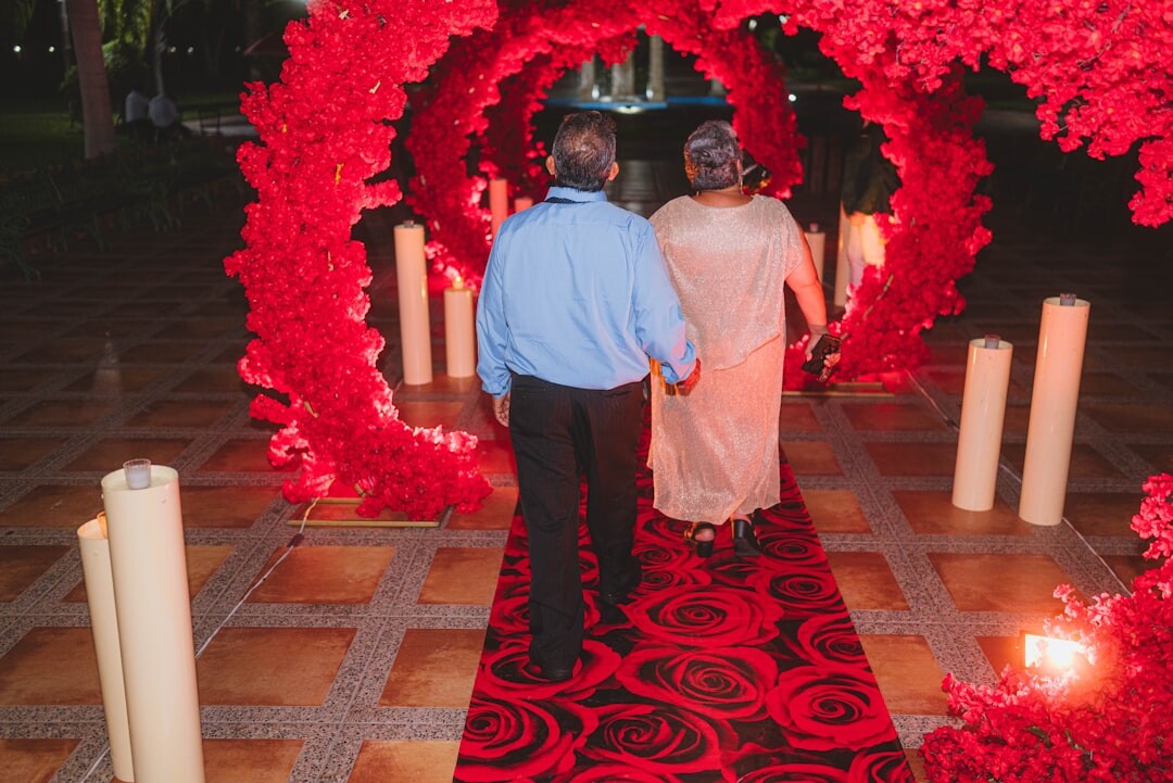 celebrity couple on red carpet