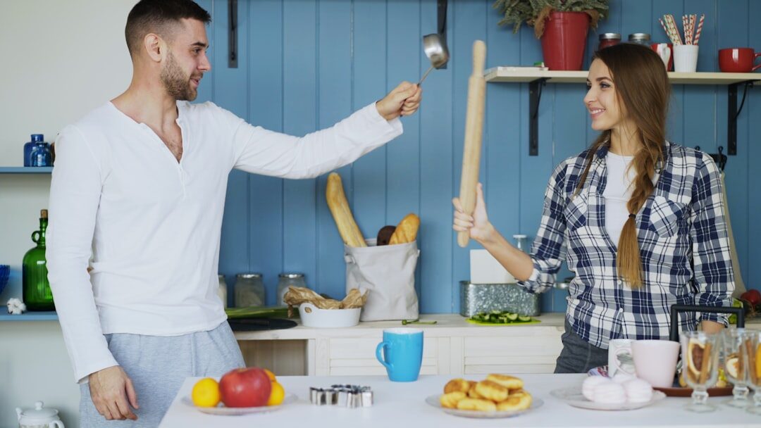 couple arguing at home