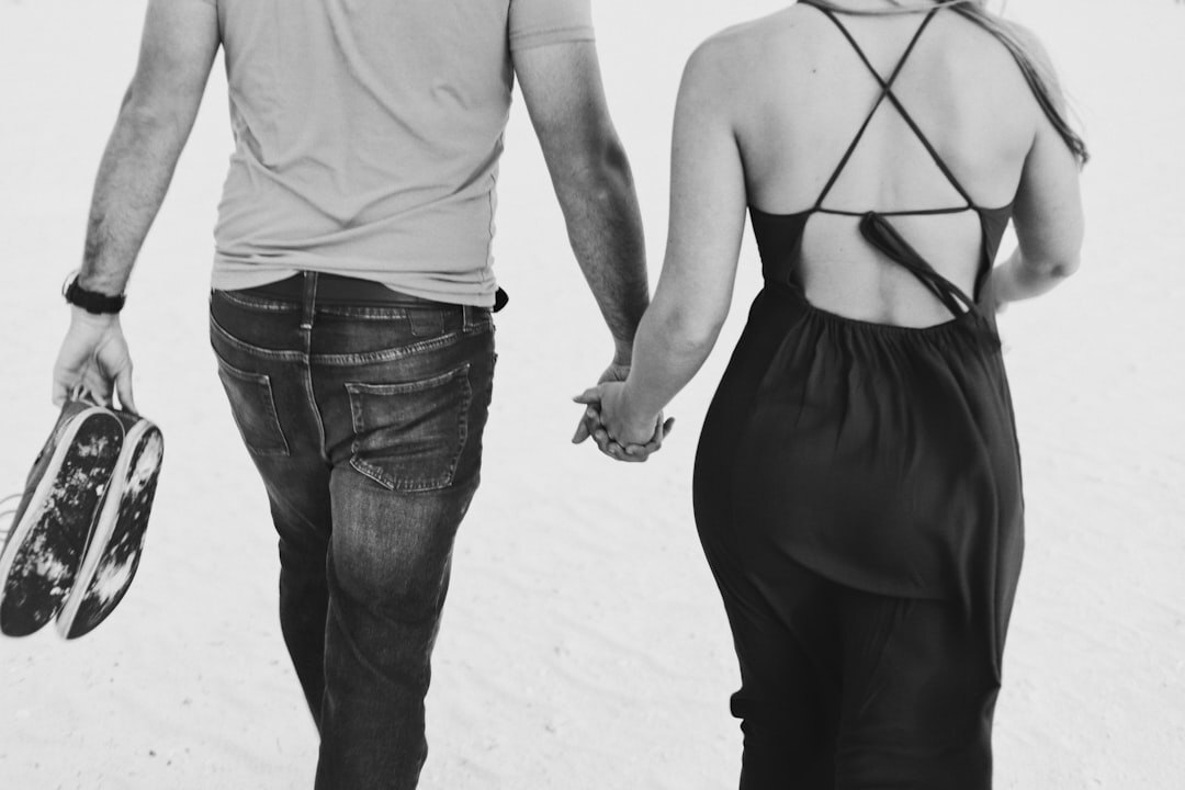 celebrity couple walking