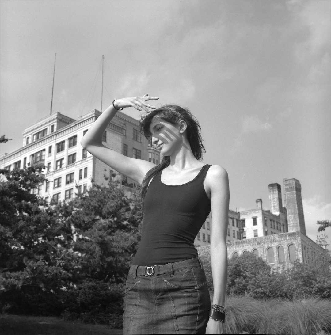 Young European woman smiling while talking on the phone
