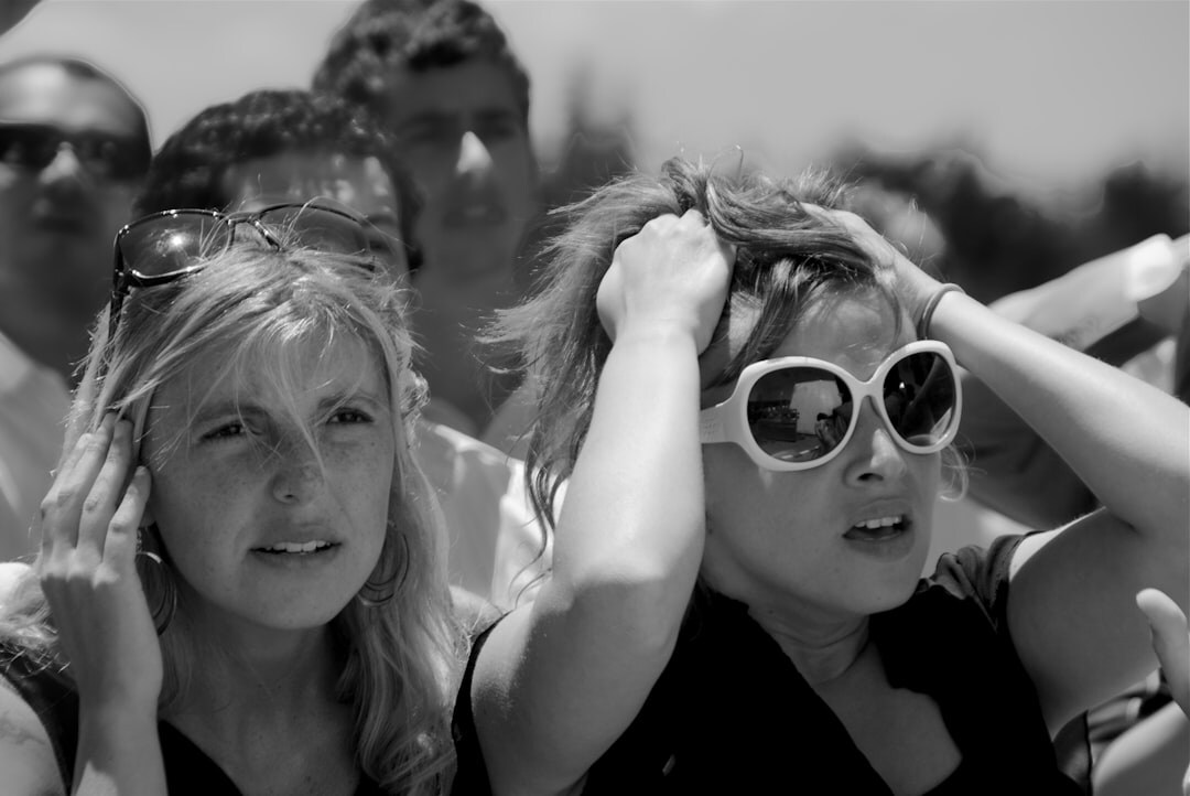 surprised people at event
